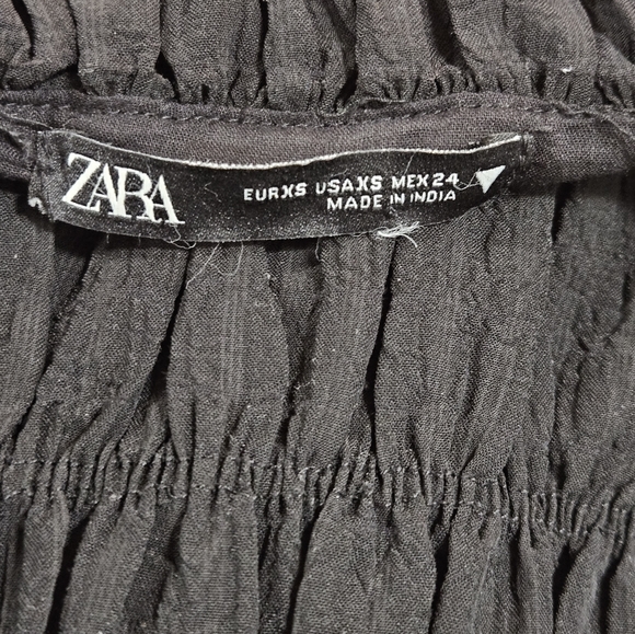 Zara Textured Halter Maxi Dress - Picture 6 of 9